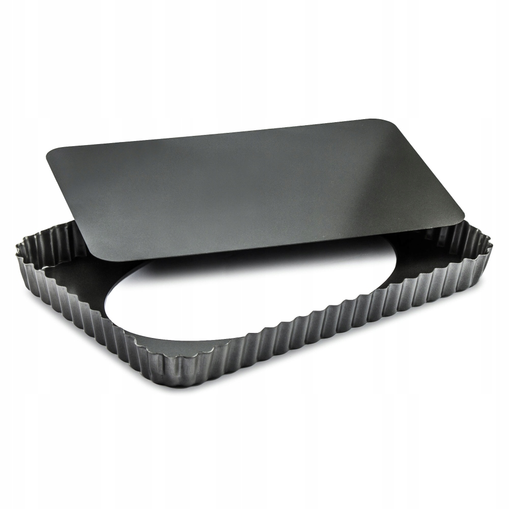 FORMA do pieczenia TARTY z wyjmowanym dnem do ciast blacha PROSTOKĄTNA H2 Rodzaj inny