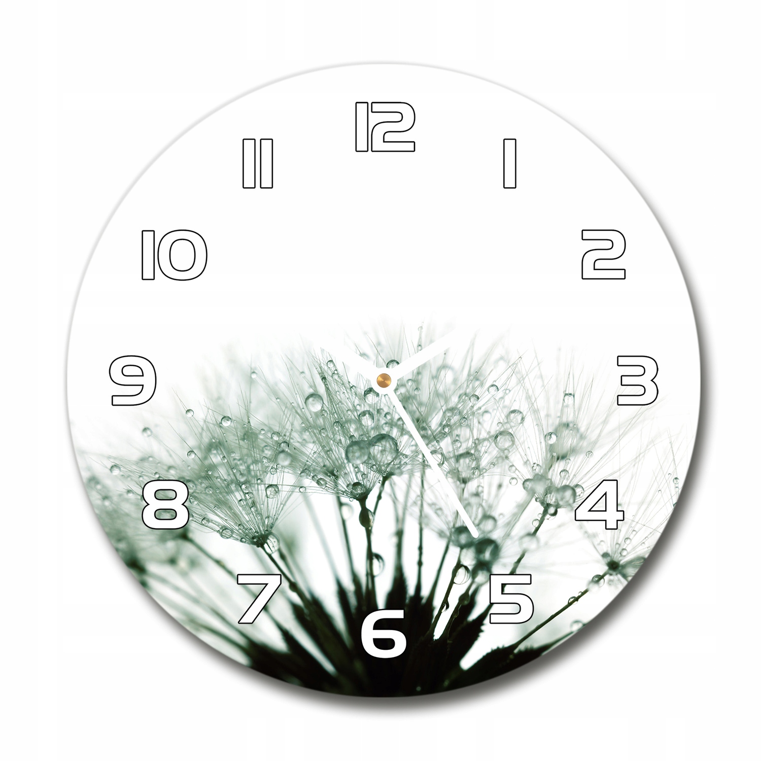 

Zegar szklany okrągły Nasiona dmuchawca fi 30