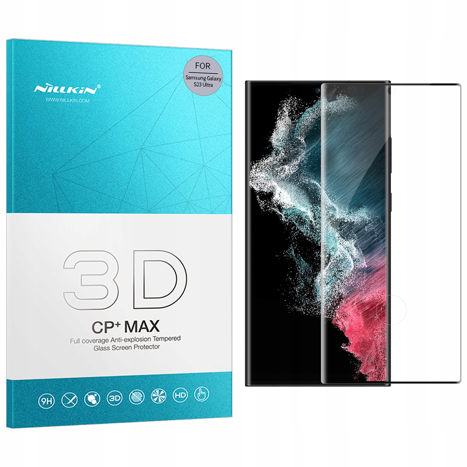 Szkło hartowane NILLKIN 3D CP+ do Galaxy S23 Ultra
