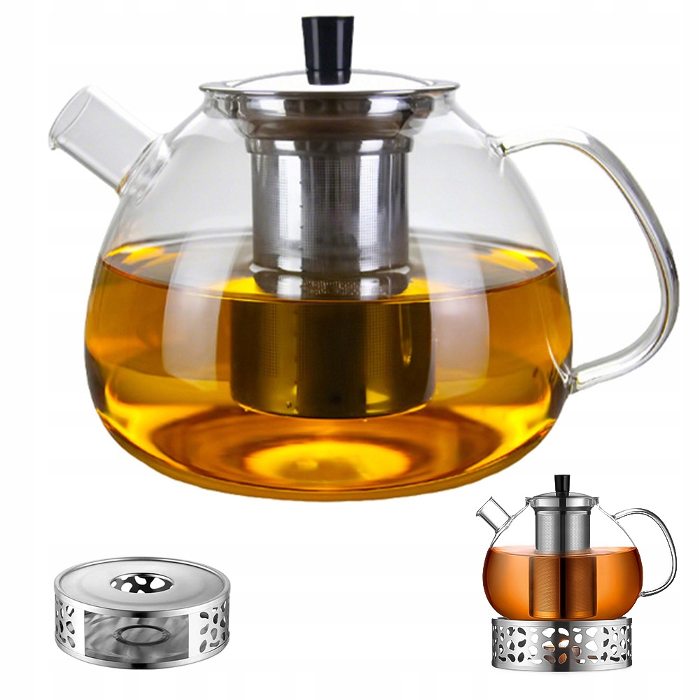 Čajová Konvice S Vzorovaným Ohřívačem A Filtrem Z Nerezové Oceli
