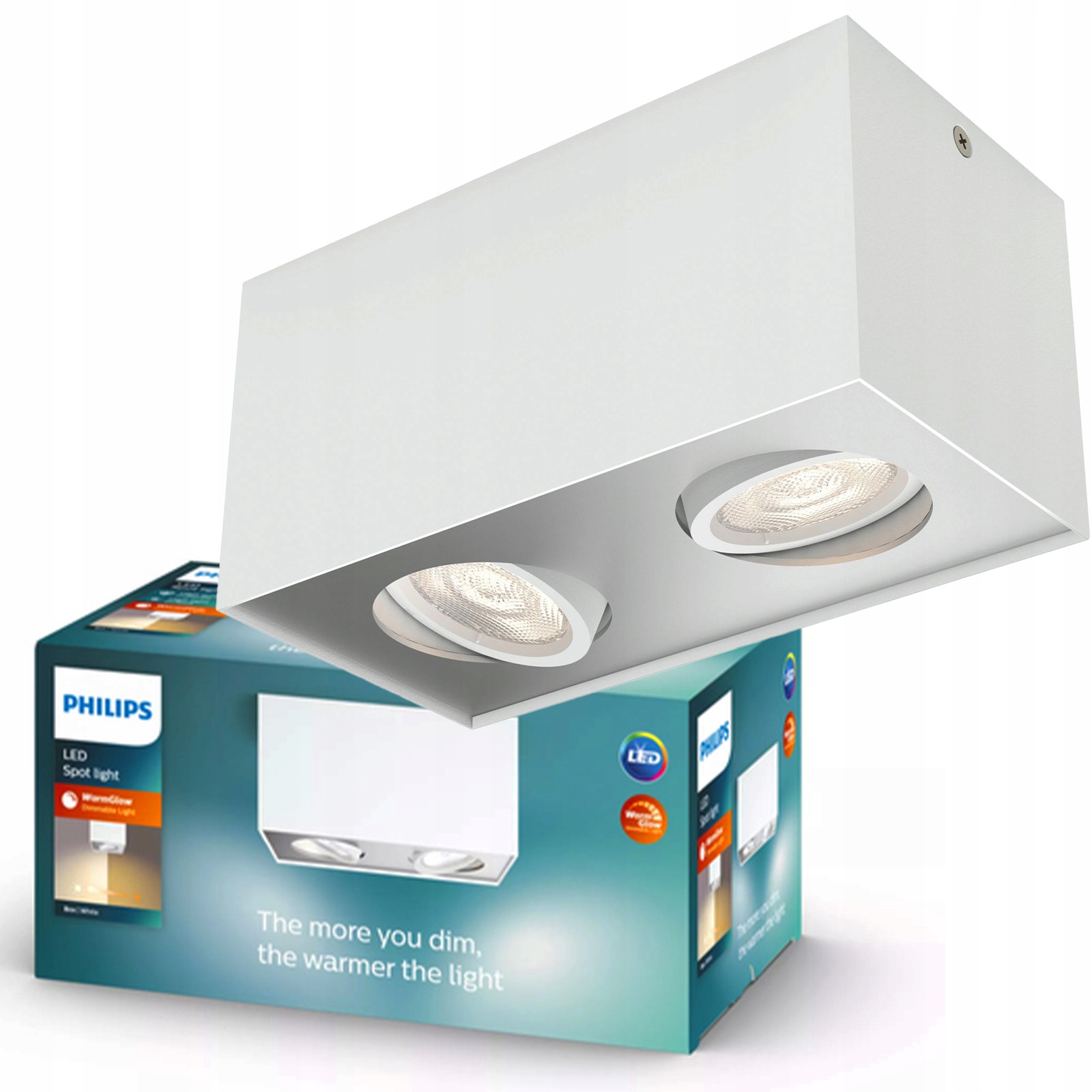 Nástenná Led lampa 9W 1000lm 2200-2700K stmievateľná biela Philips