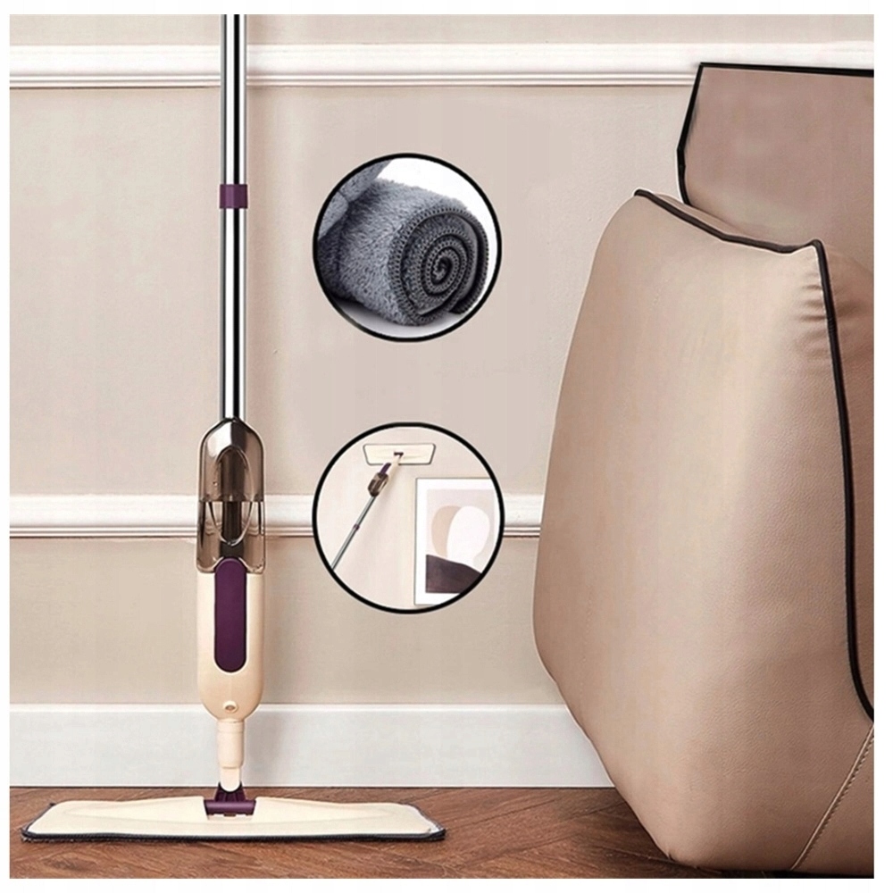 Levně Mop S Rozprašovačem Pro Všestranné Čištění 98 CM 400 ML