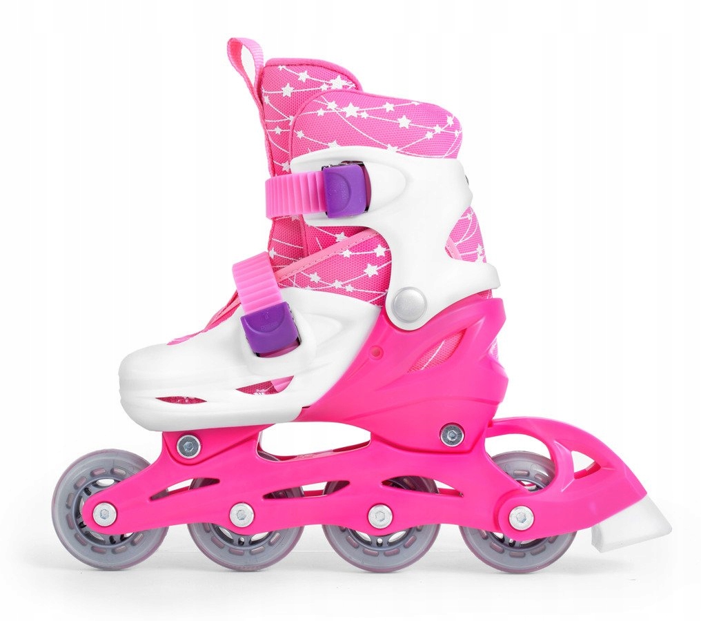 WROTKI ROLKI 2w1 ZESTAW Z KASKIEM OCHRANIACZAMI I PLECAKIEM ROZM. 26-29 Materiał kół PU