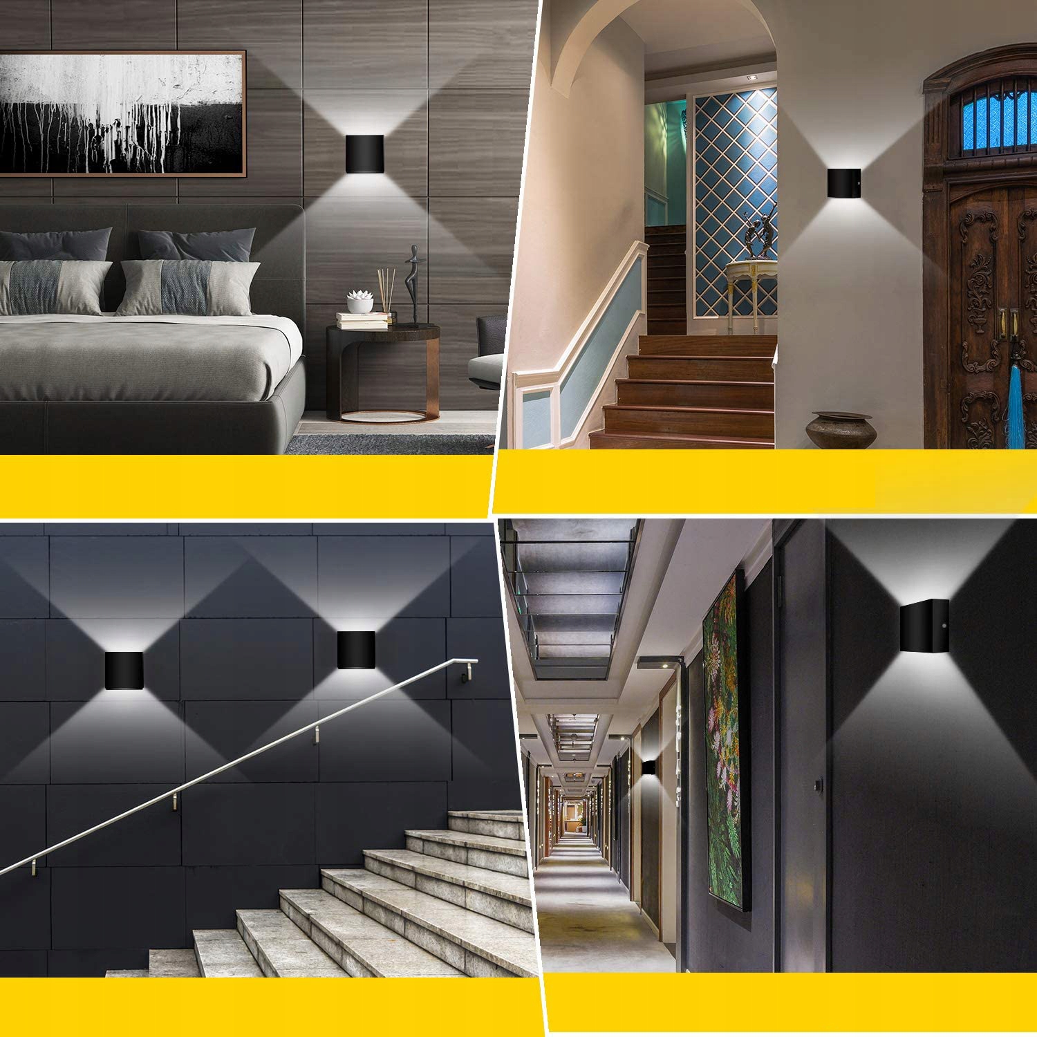 Lampa ścienna salon korytarz kinkiet GÓRA-DÓŁ x 2 Rodzaj gwintu G9