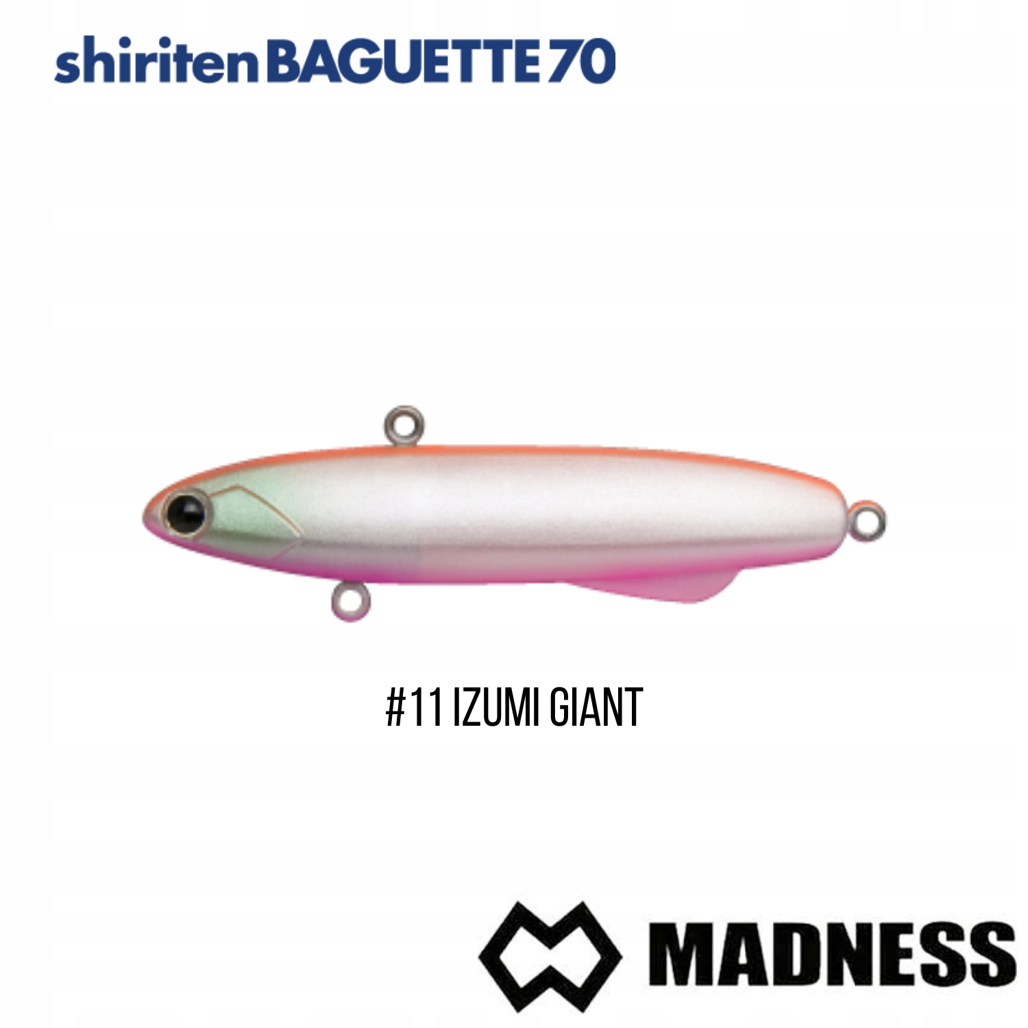Wobler Madness Shiriten BAGUETTE70 #11 Izumi Giant (70 mm; 17 g)