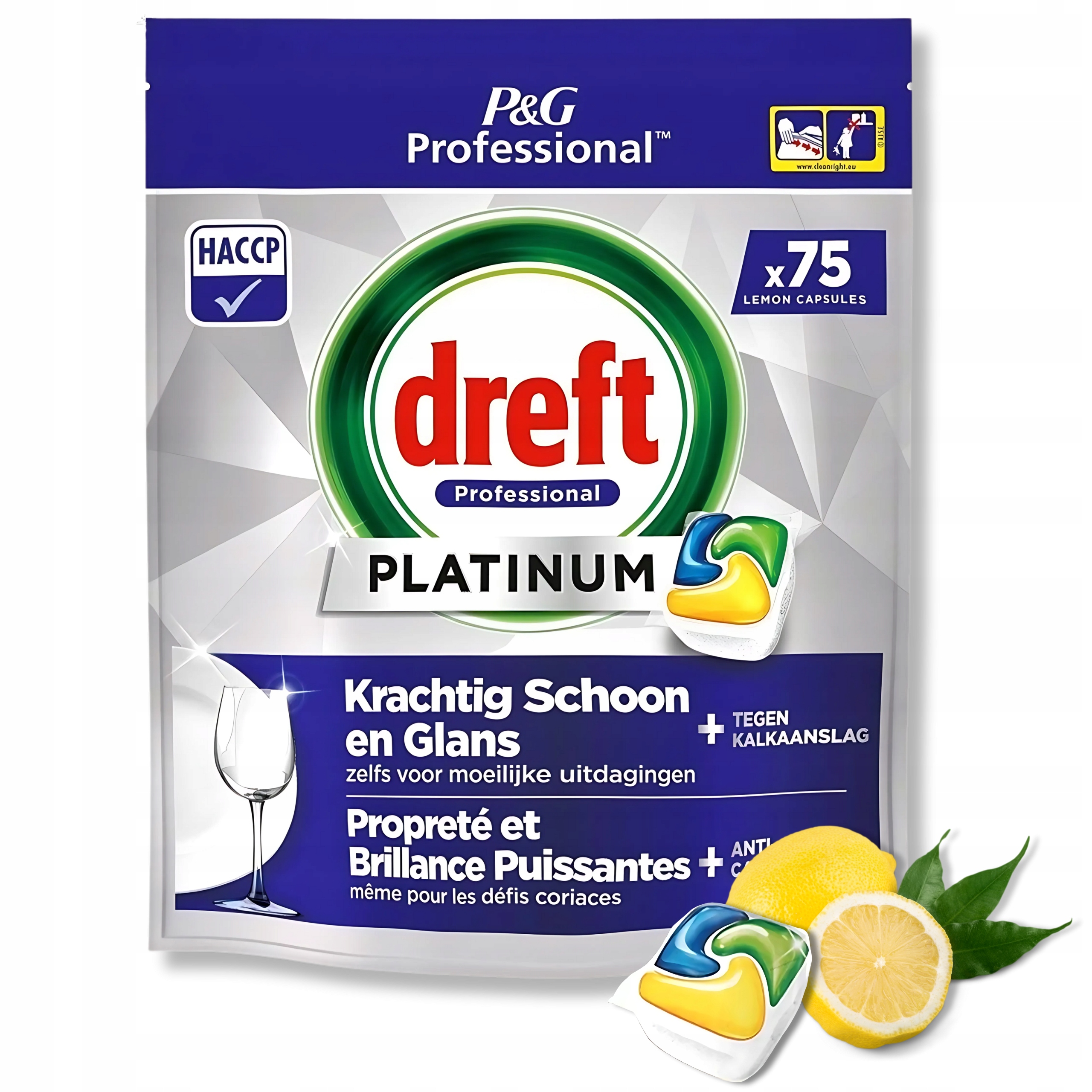Levně Dreft Platinum All in One 75 ks citronové