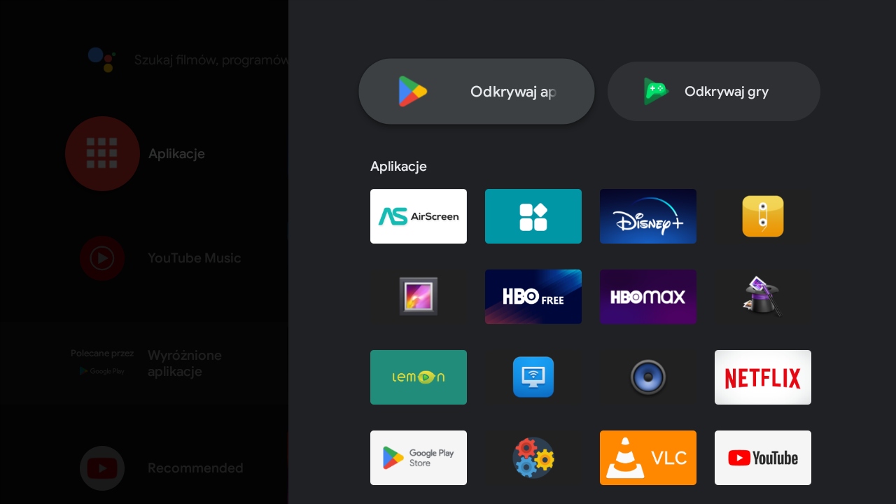 ODTWARZACZ MULTIMEDIALNY PRZYSTAWKA SMART STICK ANDROID TV 4K MENU PL WIFI Certyfikat CE