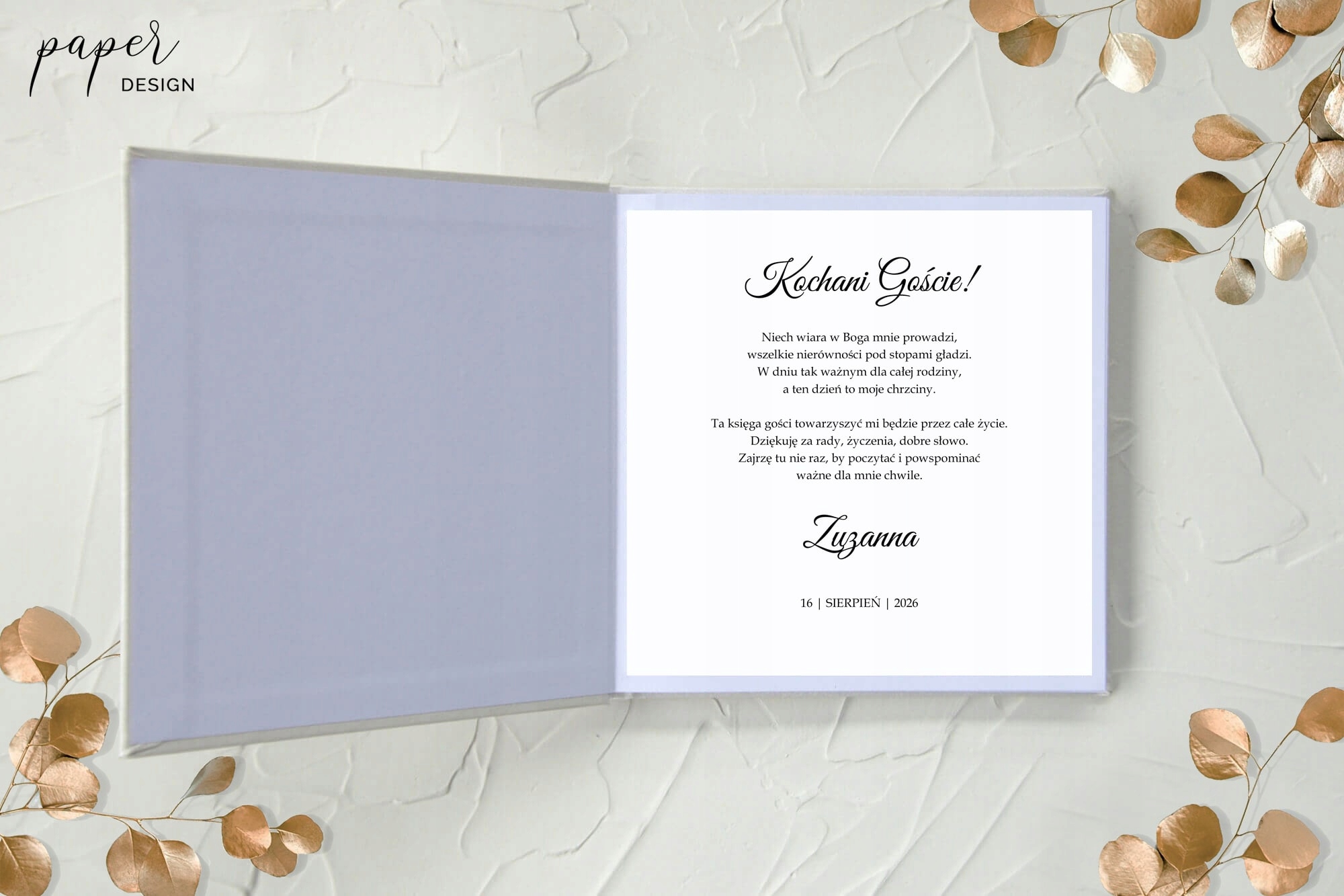 Księga gości WHITE CLASSY na CHRZEST EAN (GTIN) 5901157450982