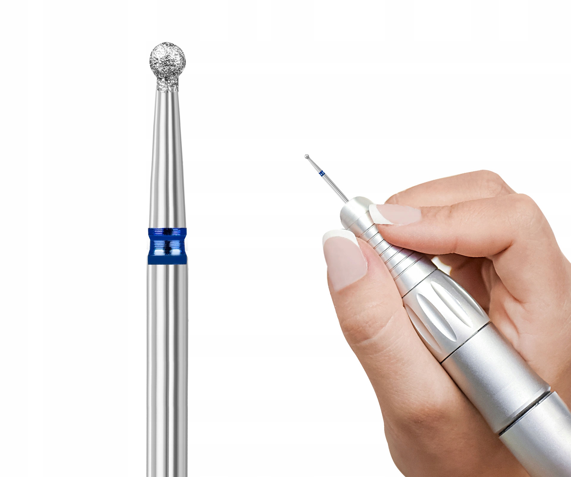 FREZ DIAMENTOWY KULKA DO SKÓREK HYBRYD ŻELU 1,6 MM