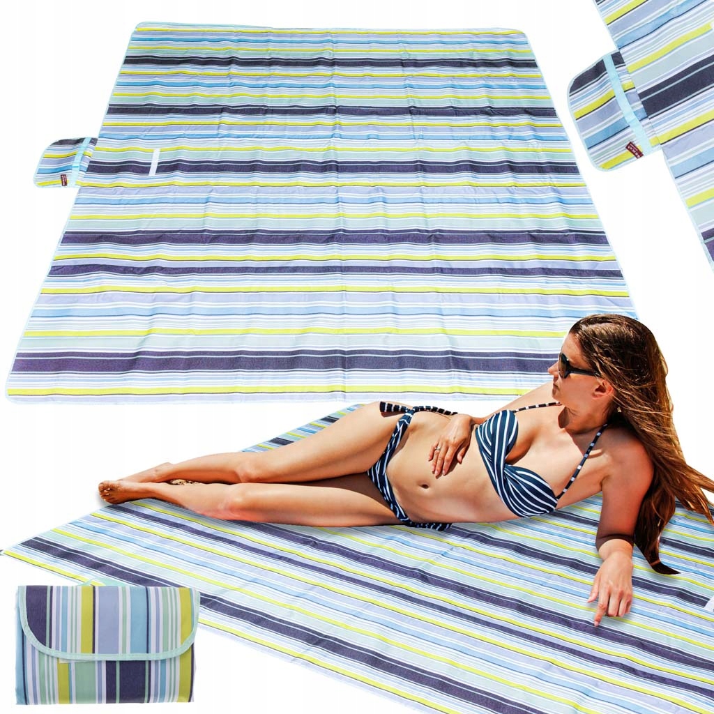 

Mata plażowa koc piknikowy plażowy 200x200cm
