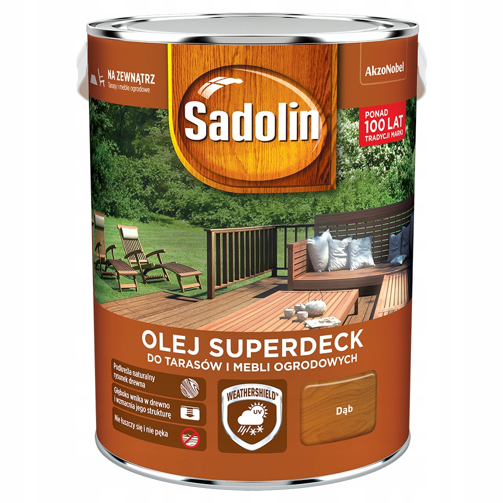 Sadolin Superdeck Olej do tarasów Dąb 5L Kod producenta 5271683
