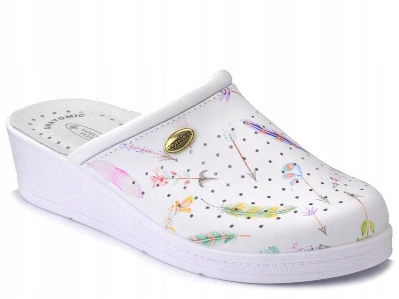 

Klapki 707 Damskie Medyczne Sanitarne Skórzane 41