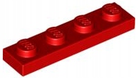 

Lego 3710 Płytka 1x4 czerwona
