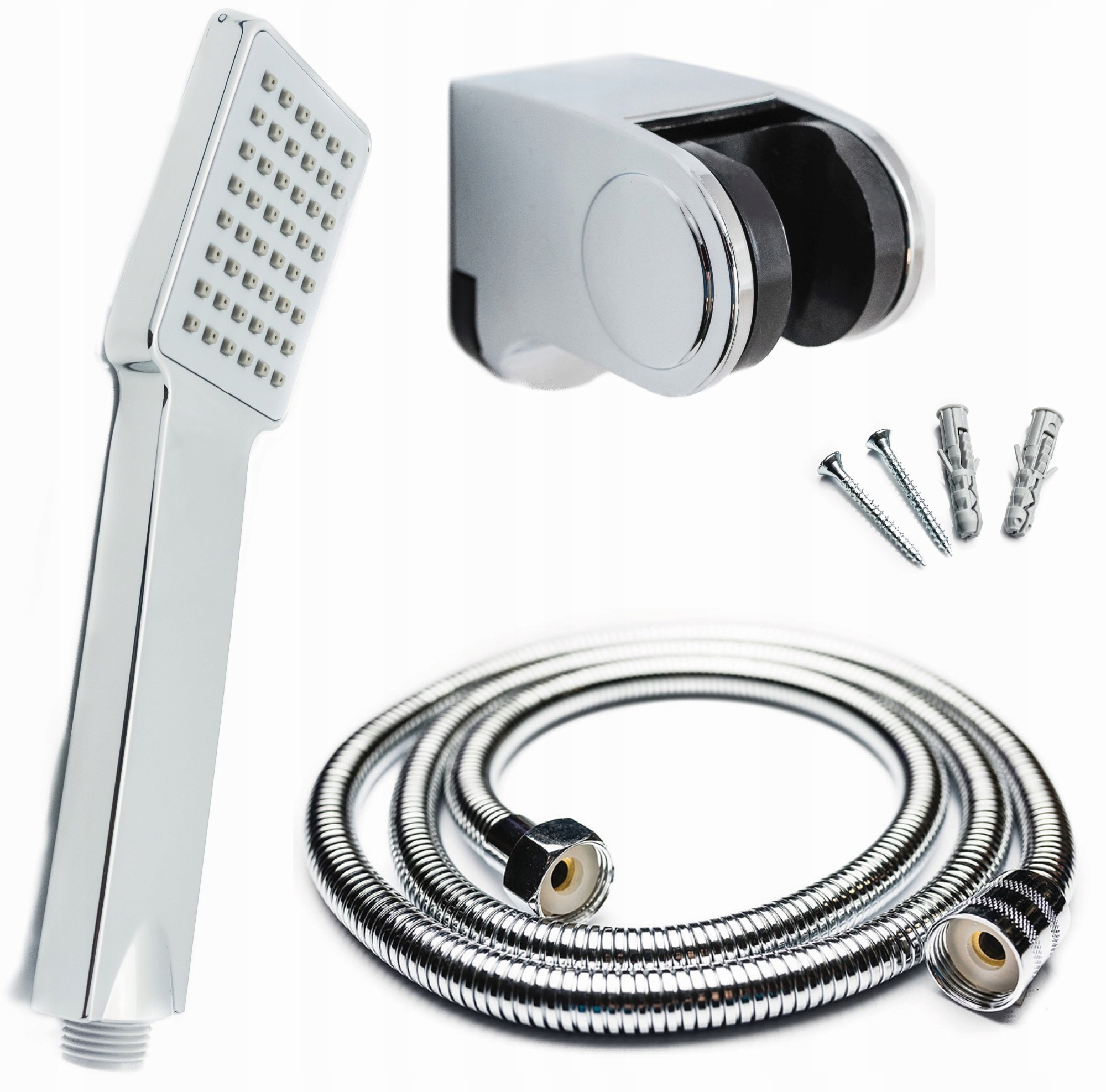 ZESTAW PRYSZNICOWY SŁUCHAWKA + WĄŻ + UCHWYT