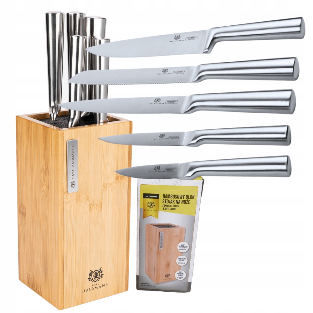 Nože Stojan Na Nože Sada Kuchyňských Nožů V Bloku Stojan+nože
