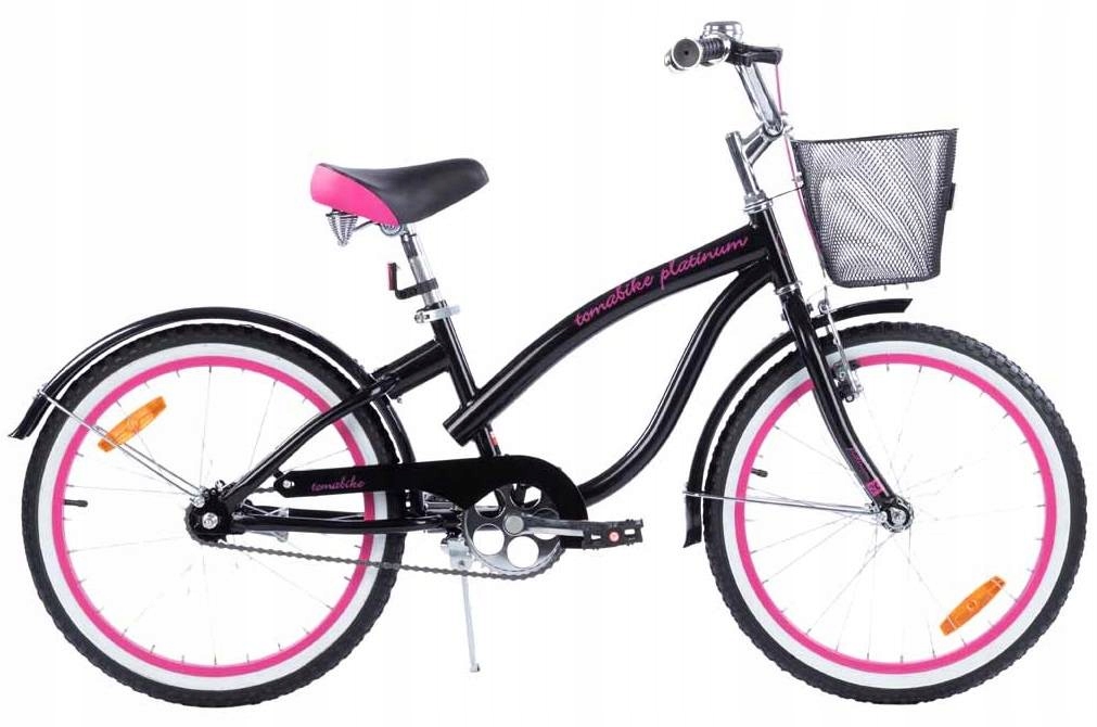 Rowerek Rower Tomabike Cruiser 18 Cal V-break Prowadnik Koszyk Kółka Boczne