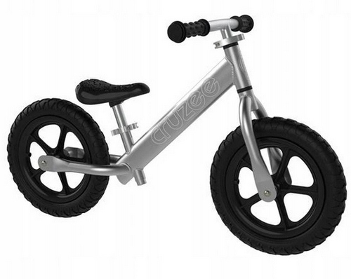 Cruzee rowerek biegowy 12 calowy Alu ultralekki 1,9kg srebrny