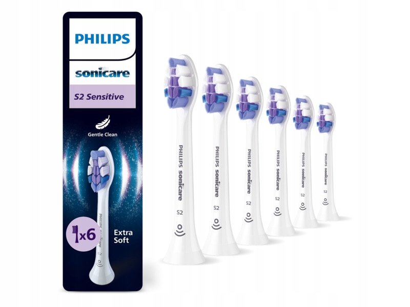 Końcówka szczoteczki Philips Sonicare Sensitive HX6056/87 (6 szt.)