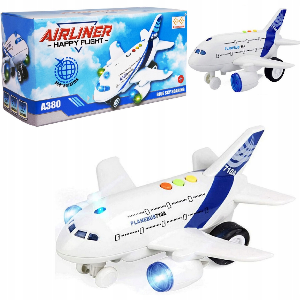 

Samolot z Napędem Dźwięki Światła A380