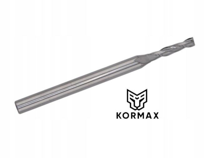 Fréza 4 mm spirálová dokončovací 2Z 4x20x80 stopka 6 mm pozitivní Kormax 2 zuby