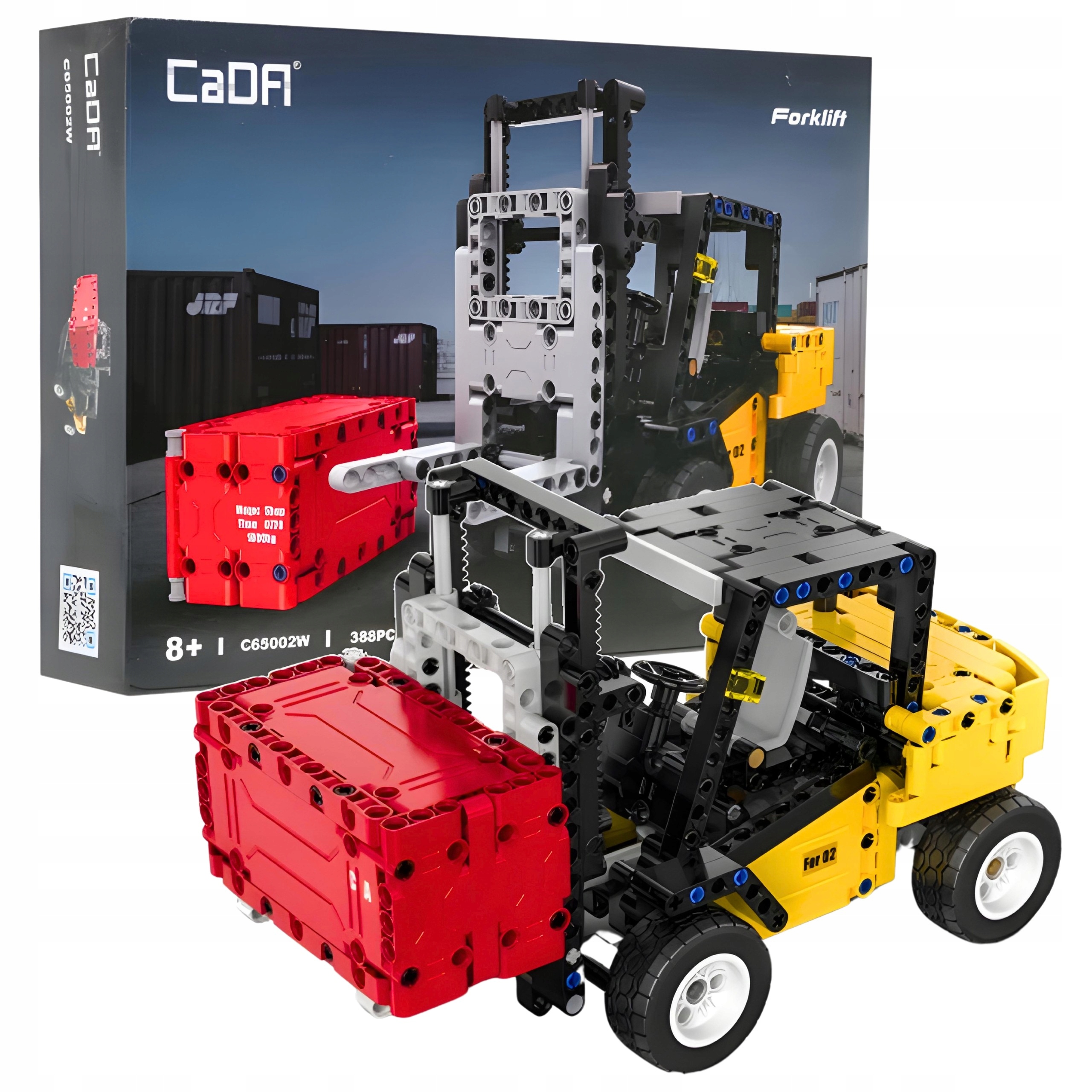 Forklift Wózek widłowy z kontenerem 25cm 388el