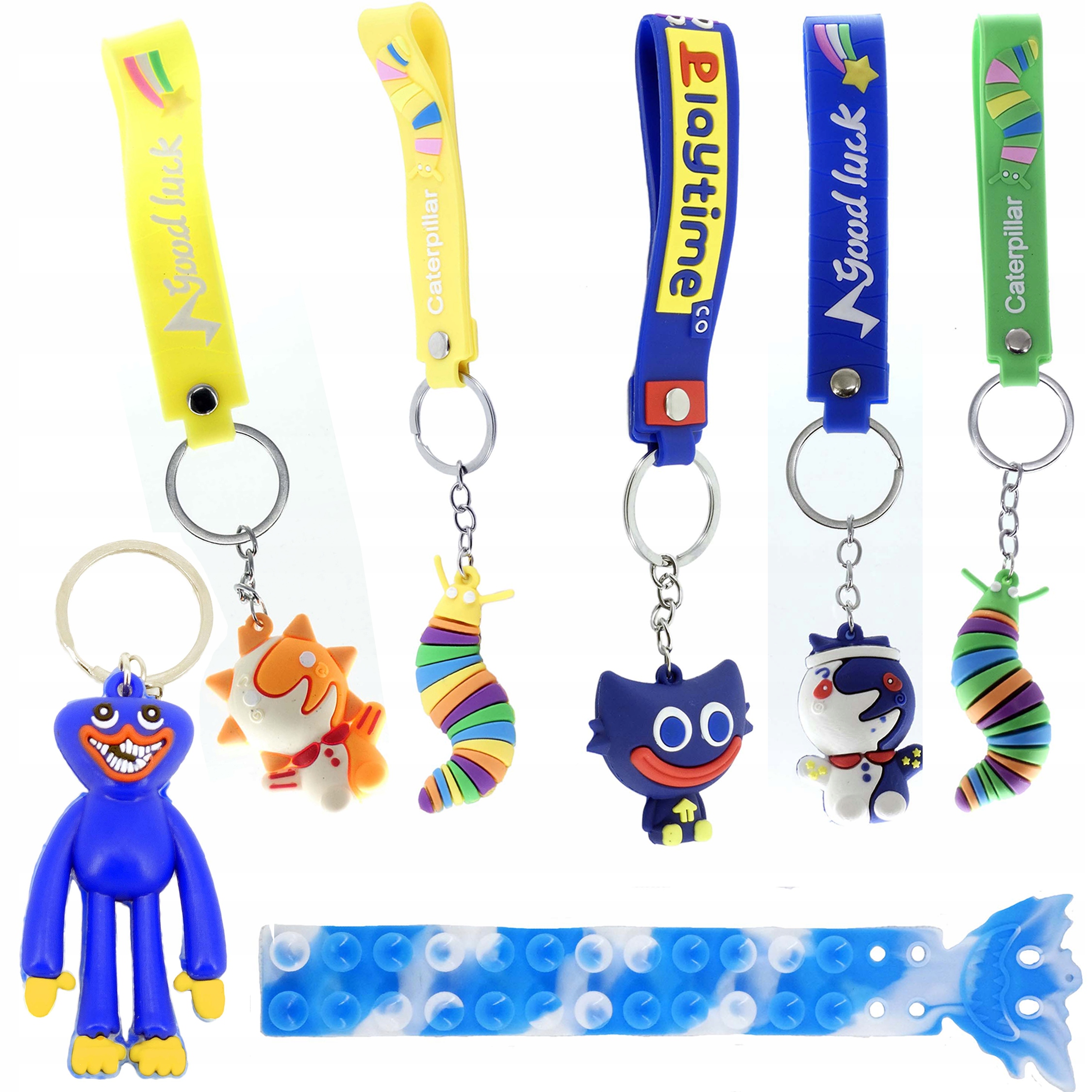 

7x Zestaw Huggy Wuggy popit Squidopop squid brelok