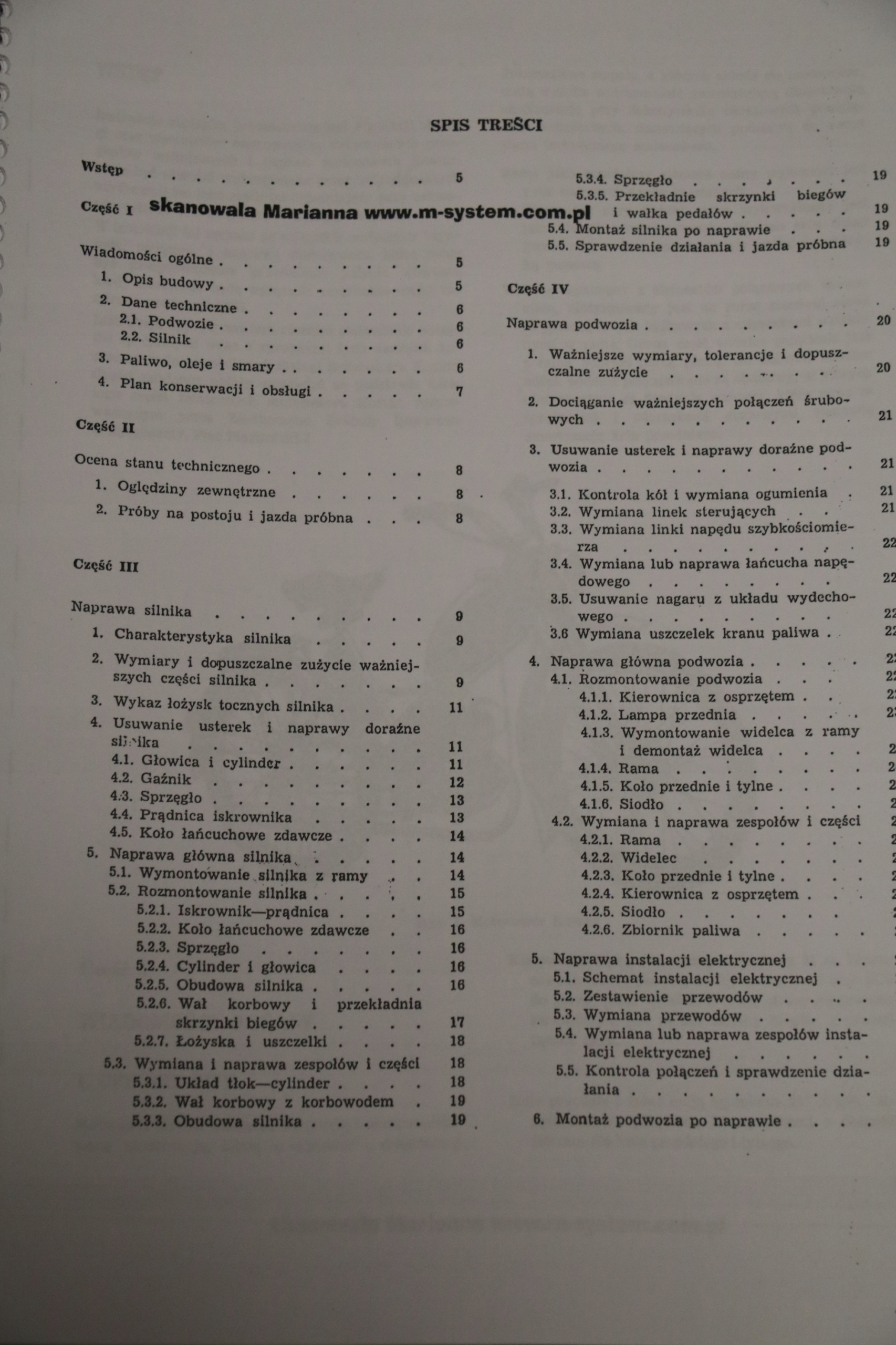 INSTRUKCJA NAPRAW KOMAR 232 2330 2350 KATALOG Numer katalogowy części 41941