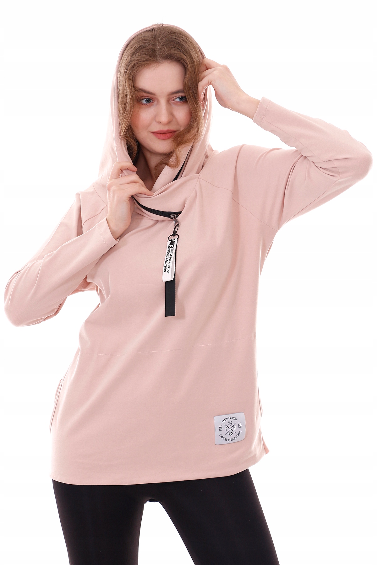 

Fashion-hunt Bluza Z Kapturem Oversize 11 Kolorów