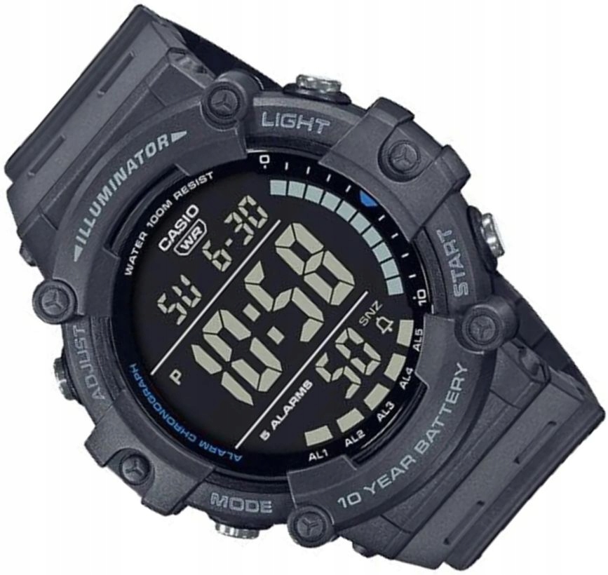 Mládežnické Multifunkční Sportovní Hodinky AE-1500WH-8B Vodotěsné Box