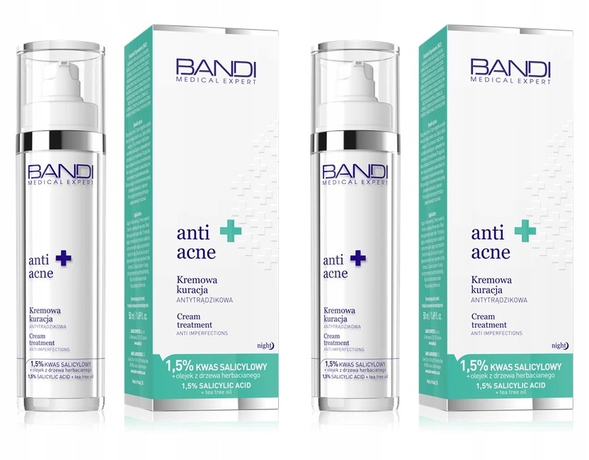 2x Bandi Kremowa kuracja antytrądzikowa 50 ml