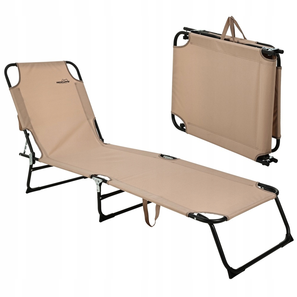 Rozkladacie záhradné ležadlo, béžové