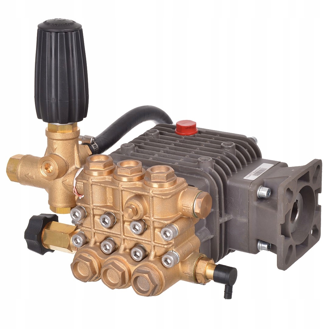 Pompa Mosiężna Techkar Triplex Pump wał 3/4" By-pass 210bar, 10,2l/min