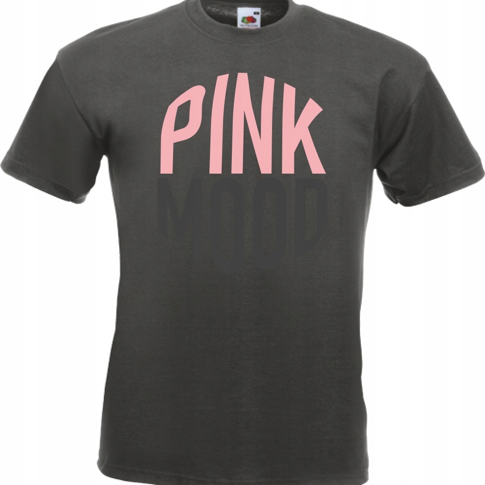 

Koszulka pink mood różowy róż L grafitowa