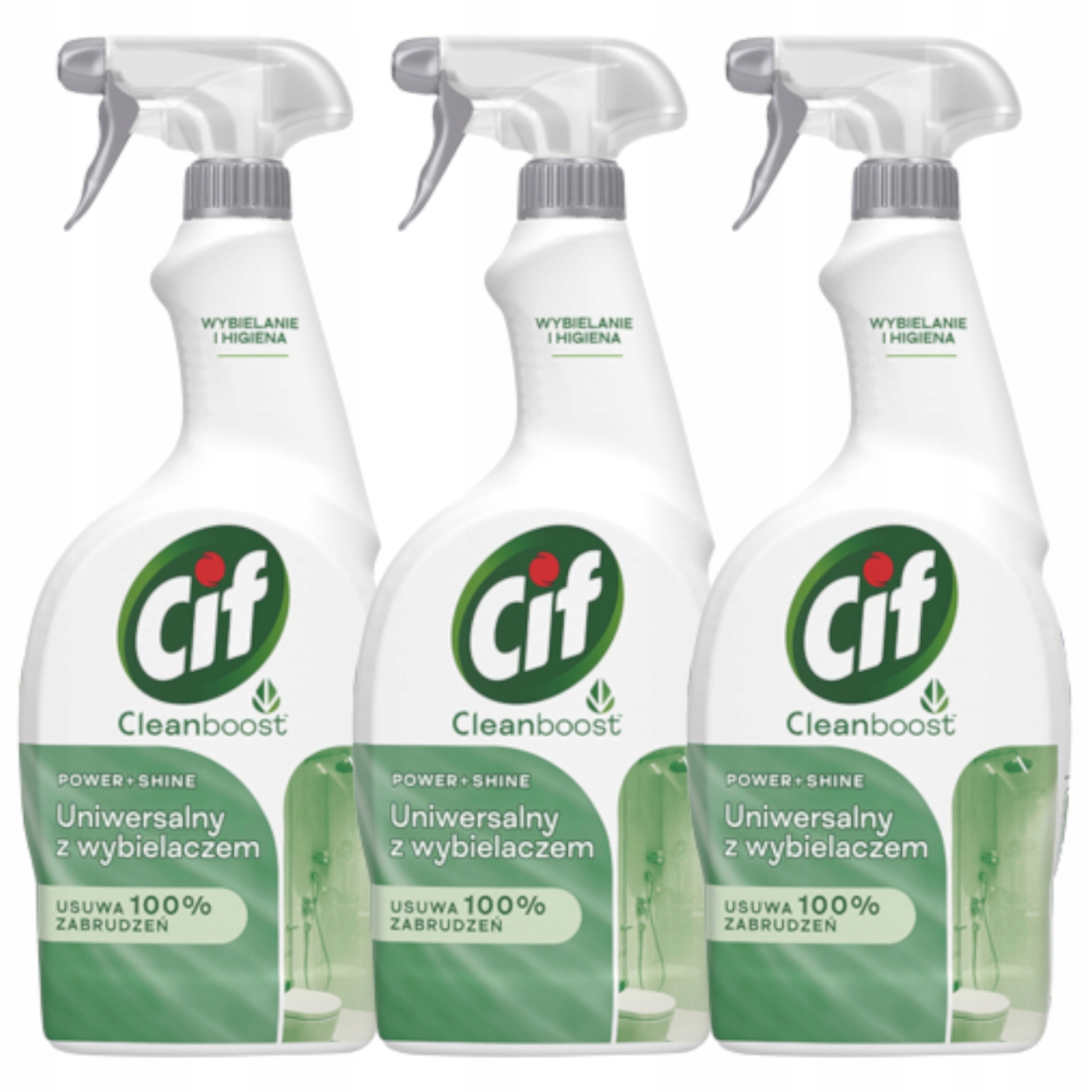 

Cif Power Shine Spray Wybielanie i Higiena 3x750ml