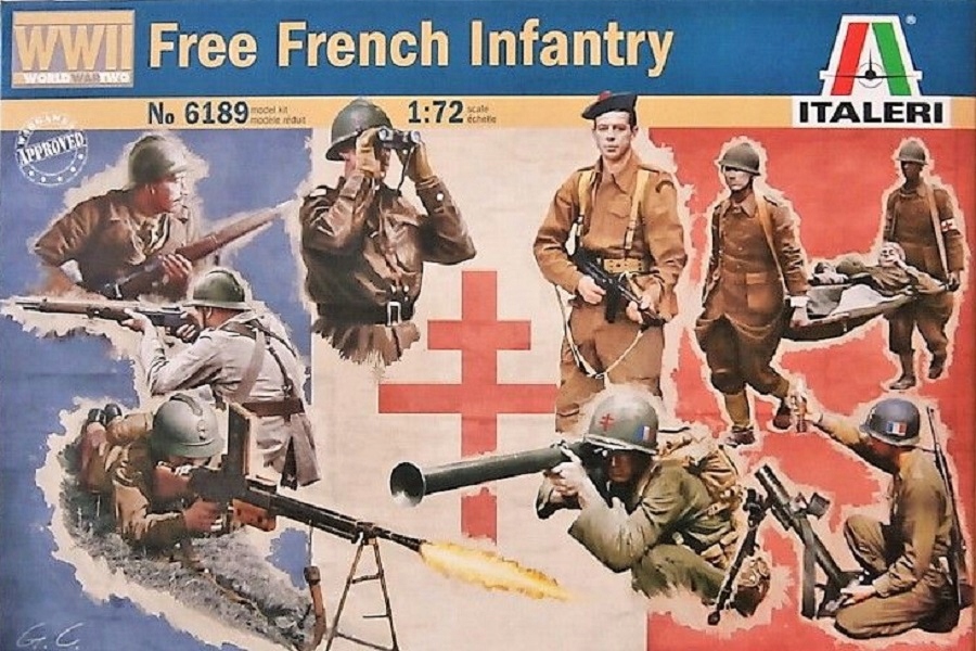 Italeri 6189 Figurki Free French Infantry 1:72