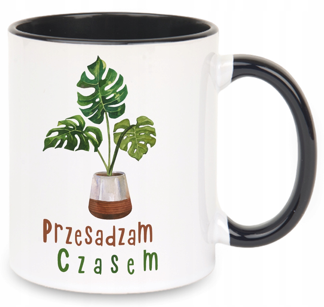 

Kubek Roślina Monstera Czasem Przesadzam