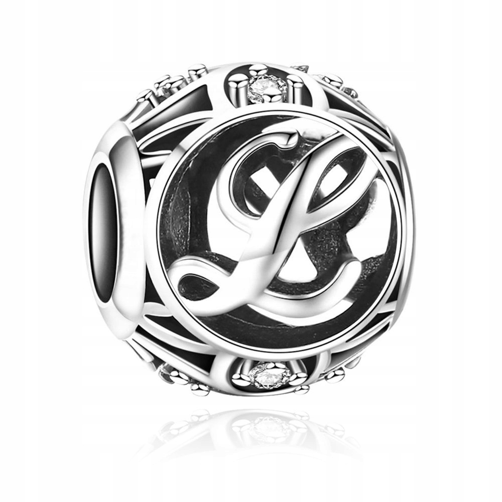 

Charms Zawieszka Koralik 925 Literka L SR434