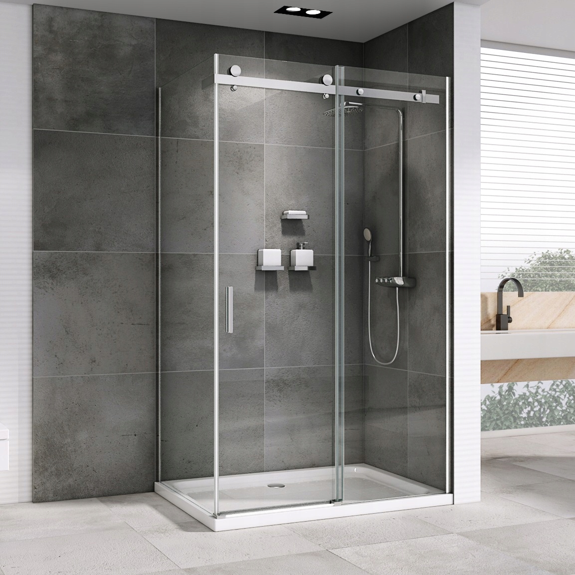 KABINA PRYSZNICOWA PRZESUWNA DS1000 LEYDEN 100x75 Marka Leyden