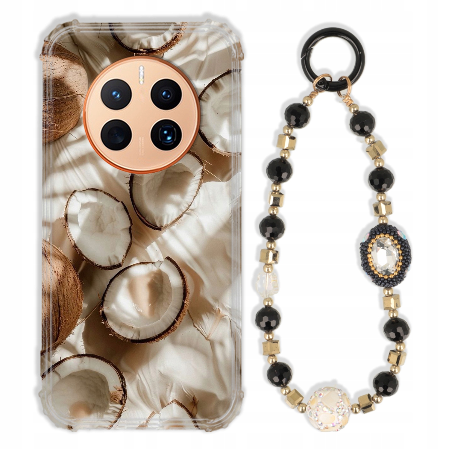 Pouzdro Pro Huawei Mate 50 Antishock Zirkony Černo Zlaté Odolné| Silné