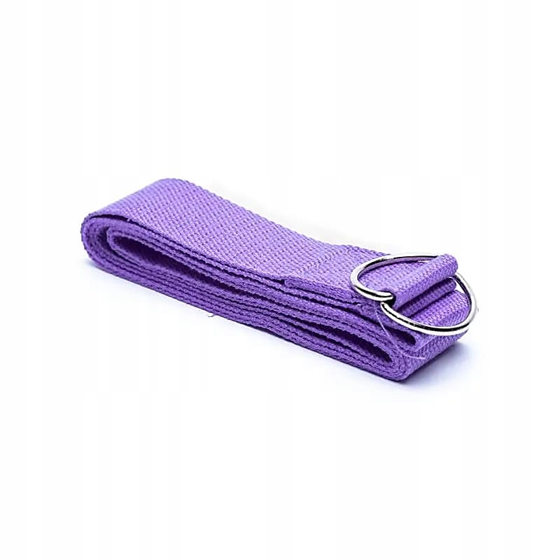 Pasek do jogi Yogi Yogini fioletowy 183x4cm
