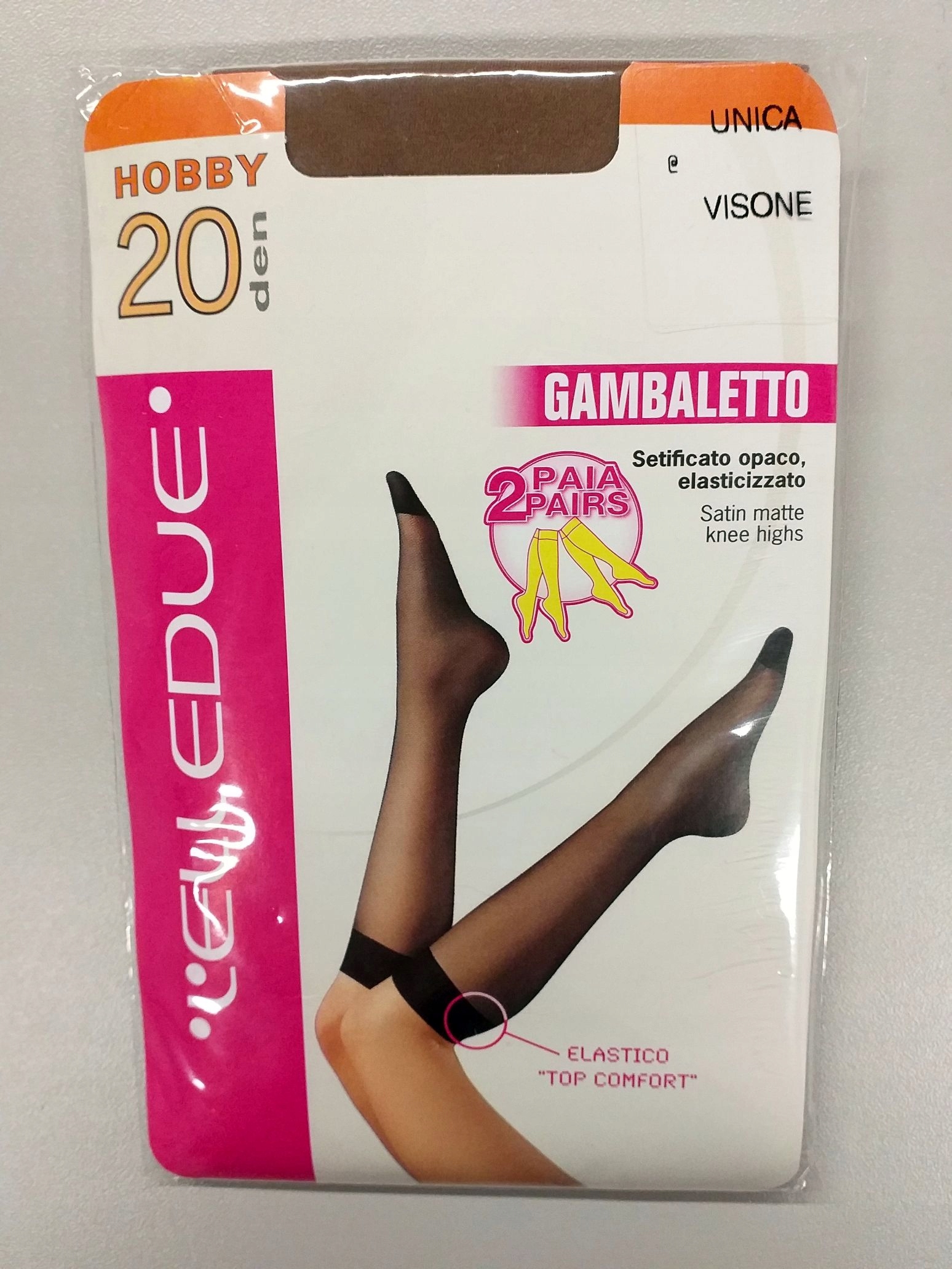 

Elledue Hobby 20 Podkolanówki Londra Roz.:One size