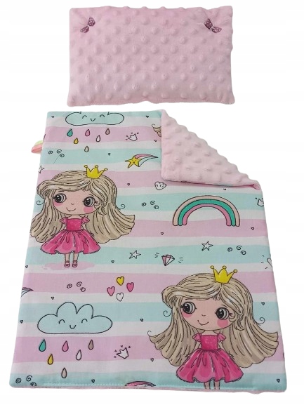 POŚCIEL DLA LALEK Z WYPEŁNIENIEM KOŁDERKA PODUSZKA