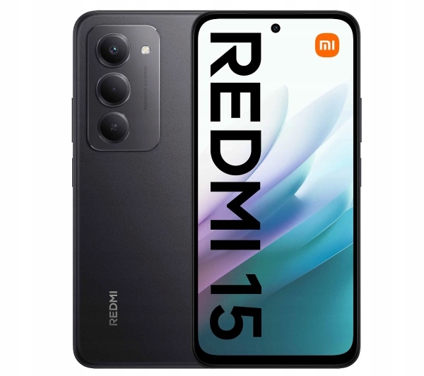Smartfon Xiaomi Redmi 15 8/256GB 6,9'' 144Hz 50Mpix Midnight Black Czarny