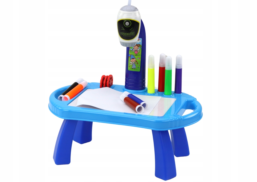 STOLICZEK PROJEKTOR RZUTNIK DO RYSOWANIA NIEBIESKI Marka Jokomisiada