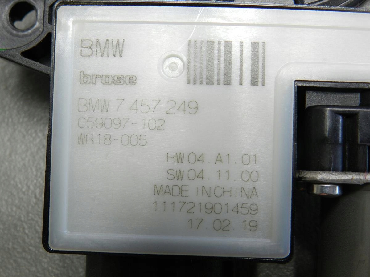 BMW X3 G01 mini motor windows right front 7457249