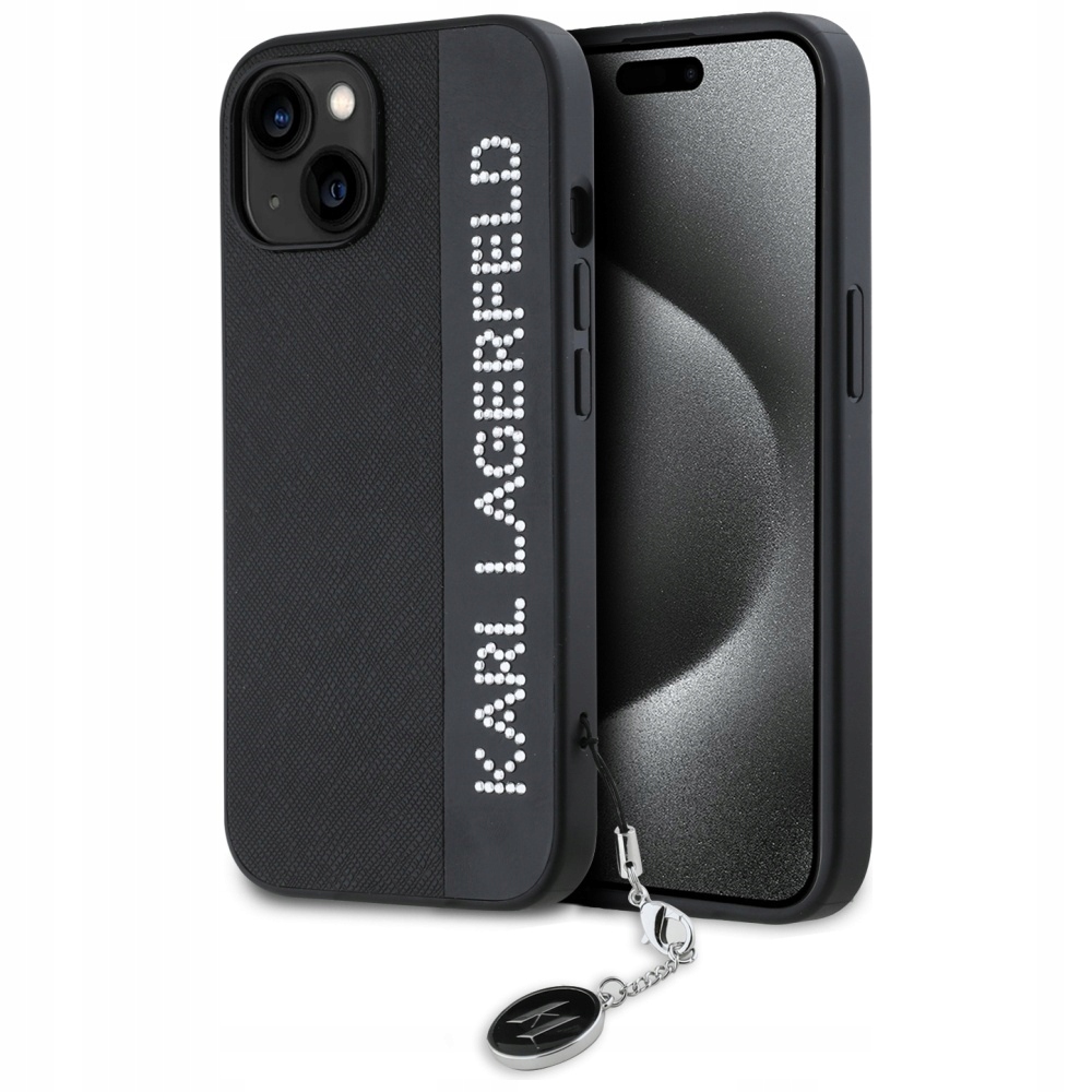 Pouzdro Karl pro Lagerfeld KLHCP15SPSAKDGCK iPhone 15 6.1" černé/černé