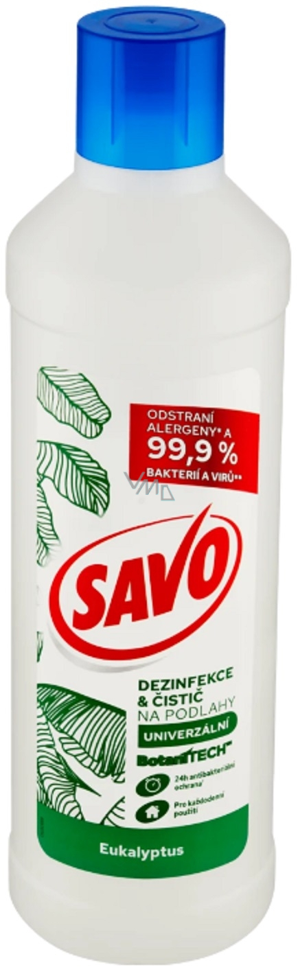 4XSavo BotaniTech Univerzální čistič podlah Eucalyptus1000 ml