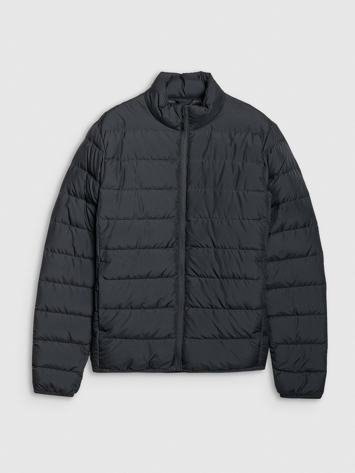 4F Pánská péřová bunda s přírodní výplní černá Velikost XXL