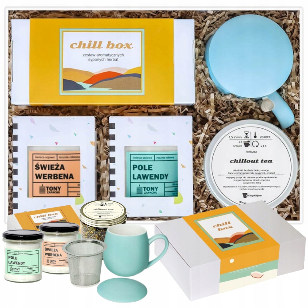 Piękny upominek z herbatą Big Chill Box, idealny gift do odpoczynku, relaxu