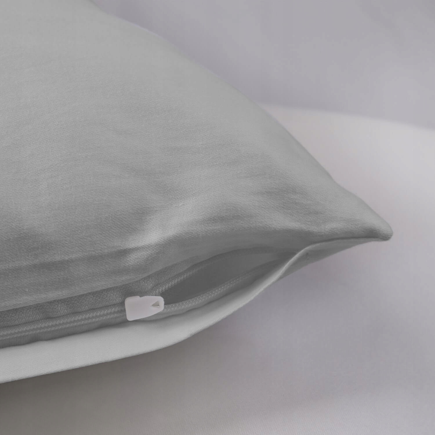 Poszewka na poduszkę BAWEŁNA SATYNOWA 50x70 POPIEL Długość 70 cm